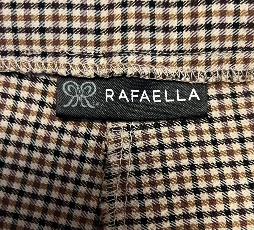 Rafaella Women's Brown Plaid Trousers Size 10 - Picture 4 of 10